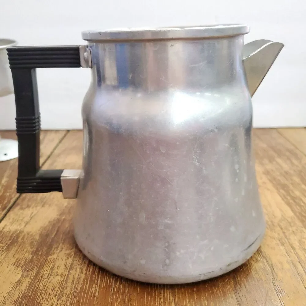 Vintage Wear-Ever 3006 Aluminum Stove Top Coffee Percolator Pot 6 Cup Made USA